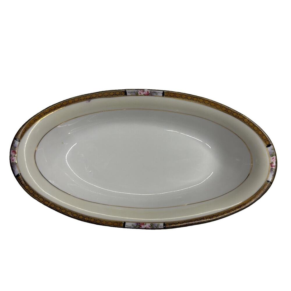 Noritake Chanossa 8 Inch Bowl Fruit Dessert Sauce 1918 Japan Brown Backstamp